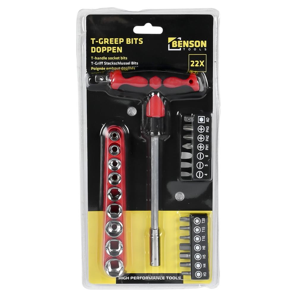T-Griff Bits Stecknuss 22-tlg