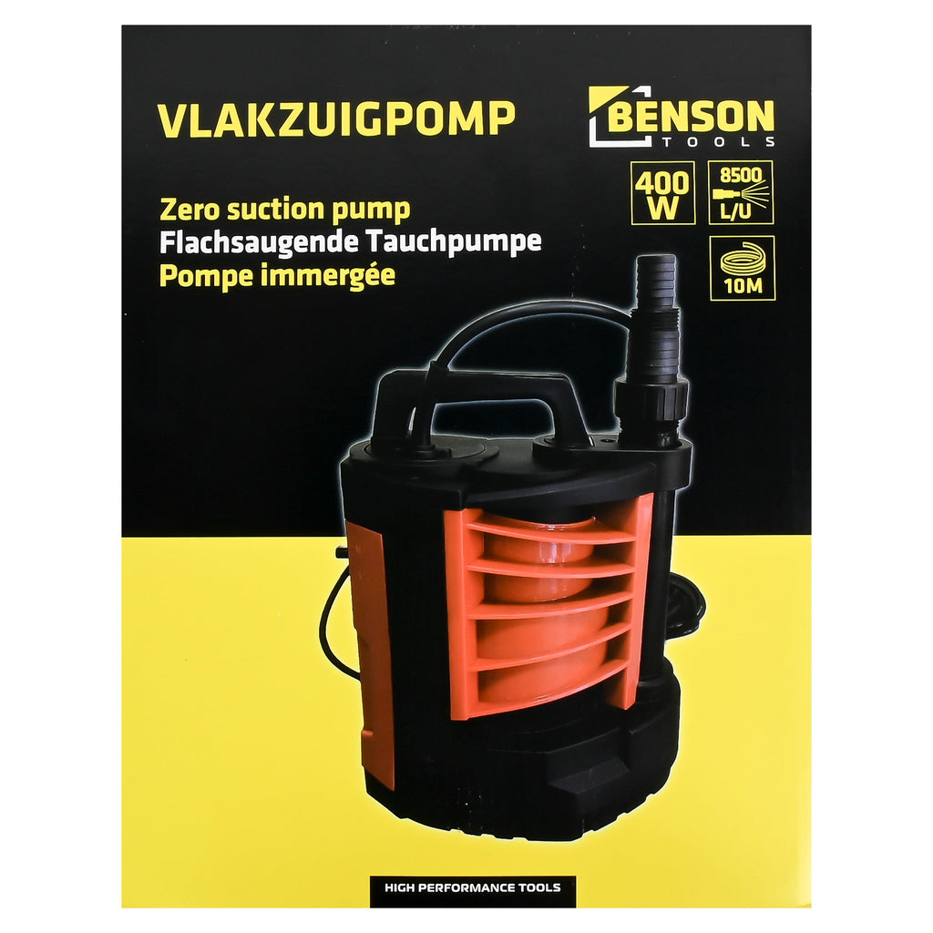 Flachsaugpumpe 400 W 8500 L/h