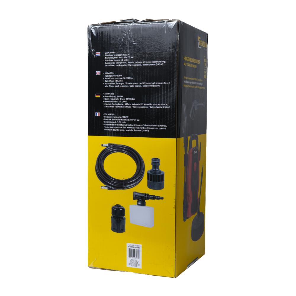 Hogedrukreiniger 1600W incl. terrasreiniger