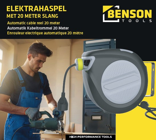 Automatik Kabeltrommel 20 Meter