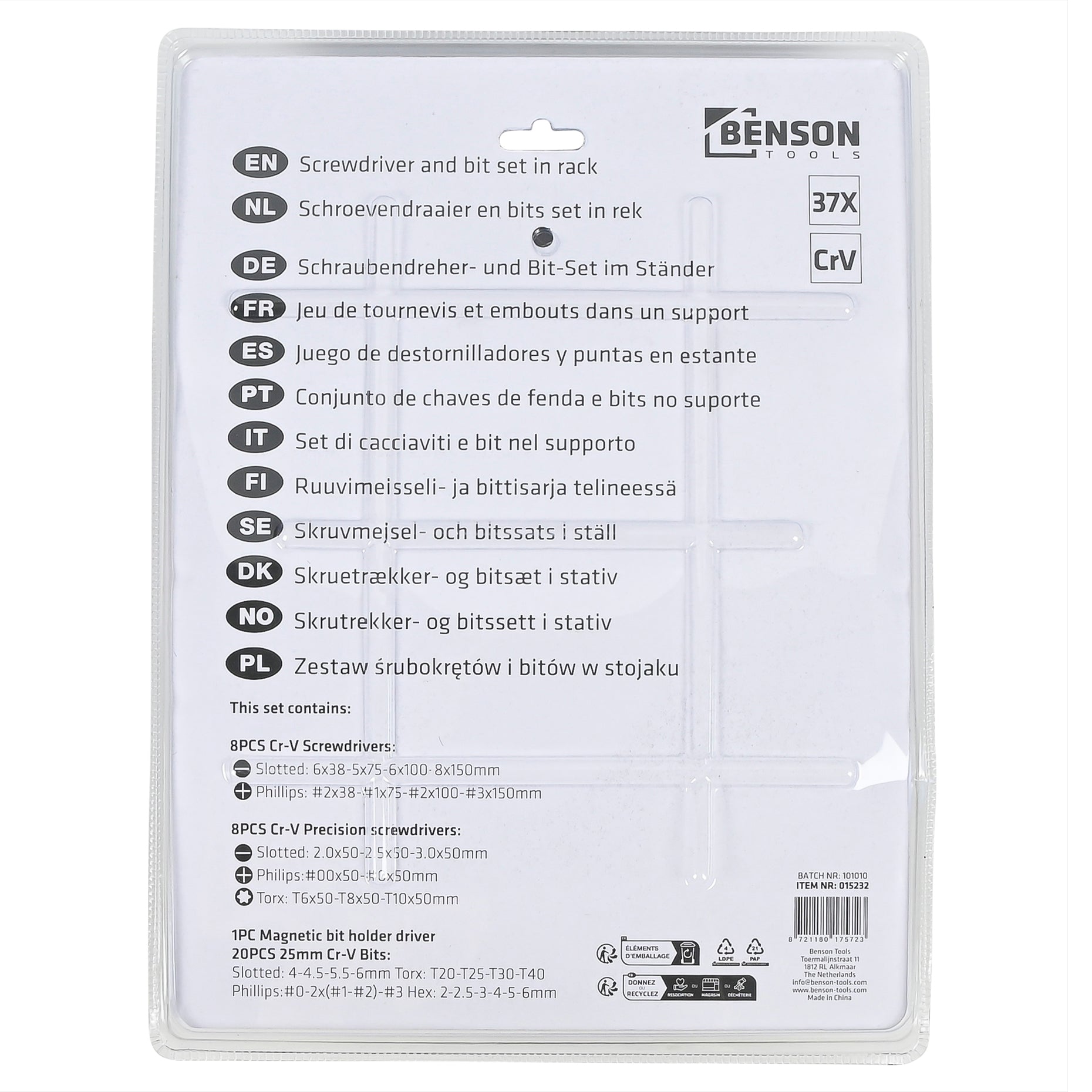 Schroevendraaier set 37 dlg