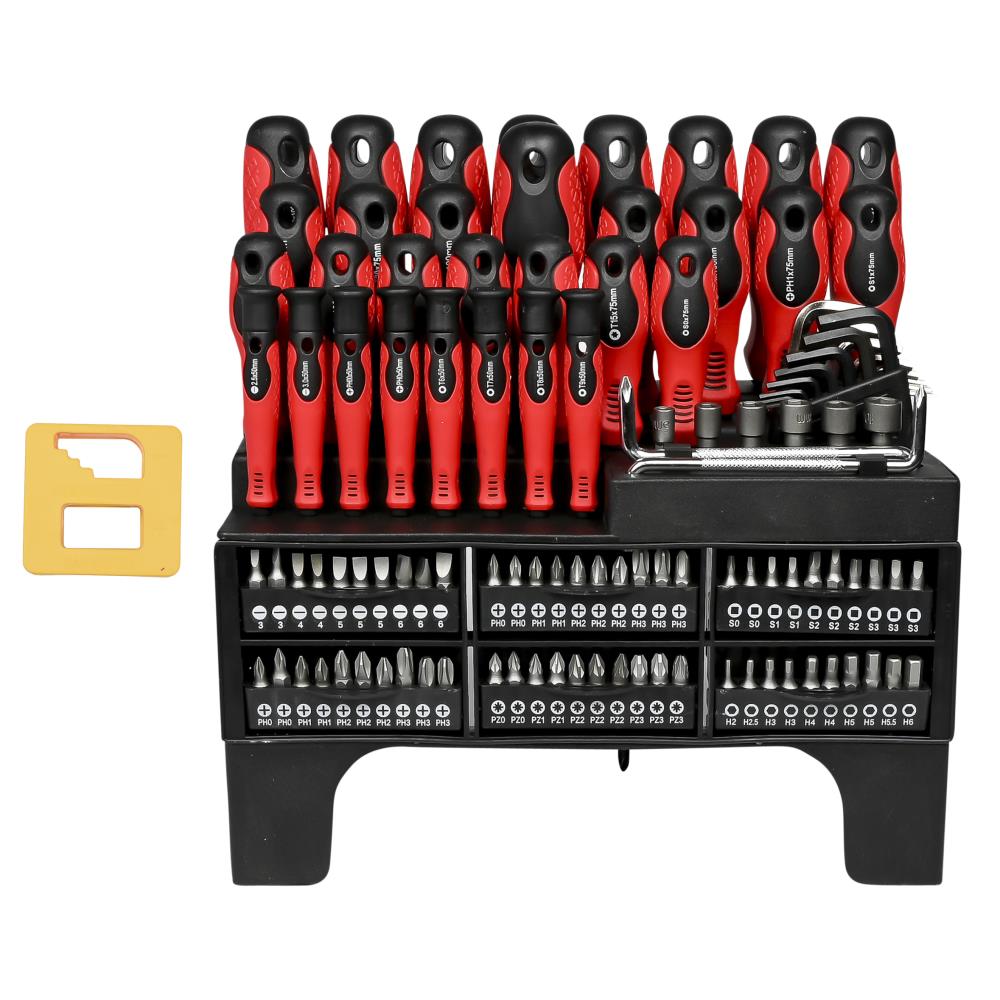 Schroevendraaier en bit set in rek 116 dlg