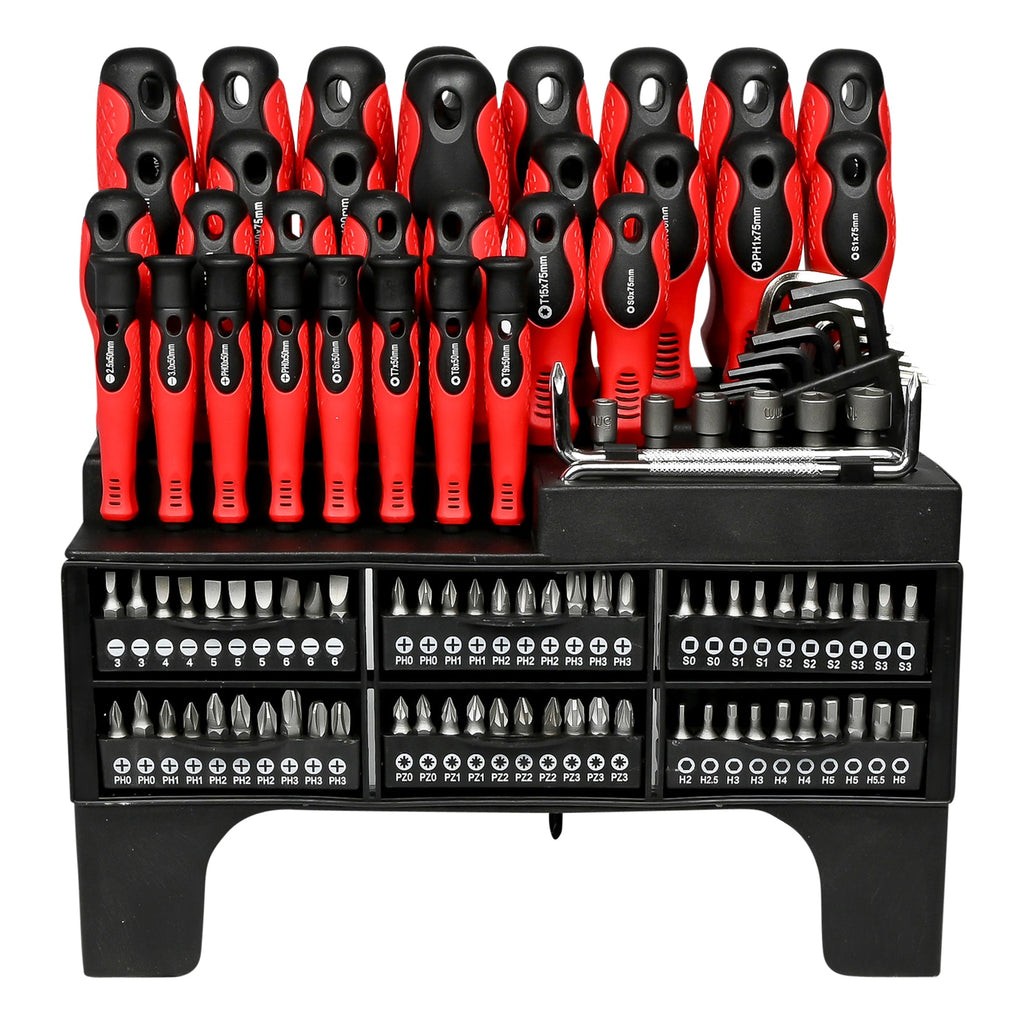 Schroevendraaier en bit set in rek 116 dlg