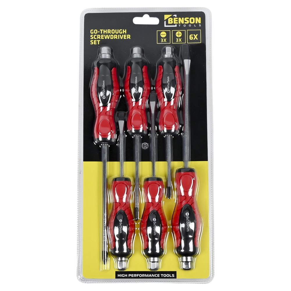 Doorslagschroevendraaierset 6 dlg
