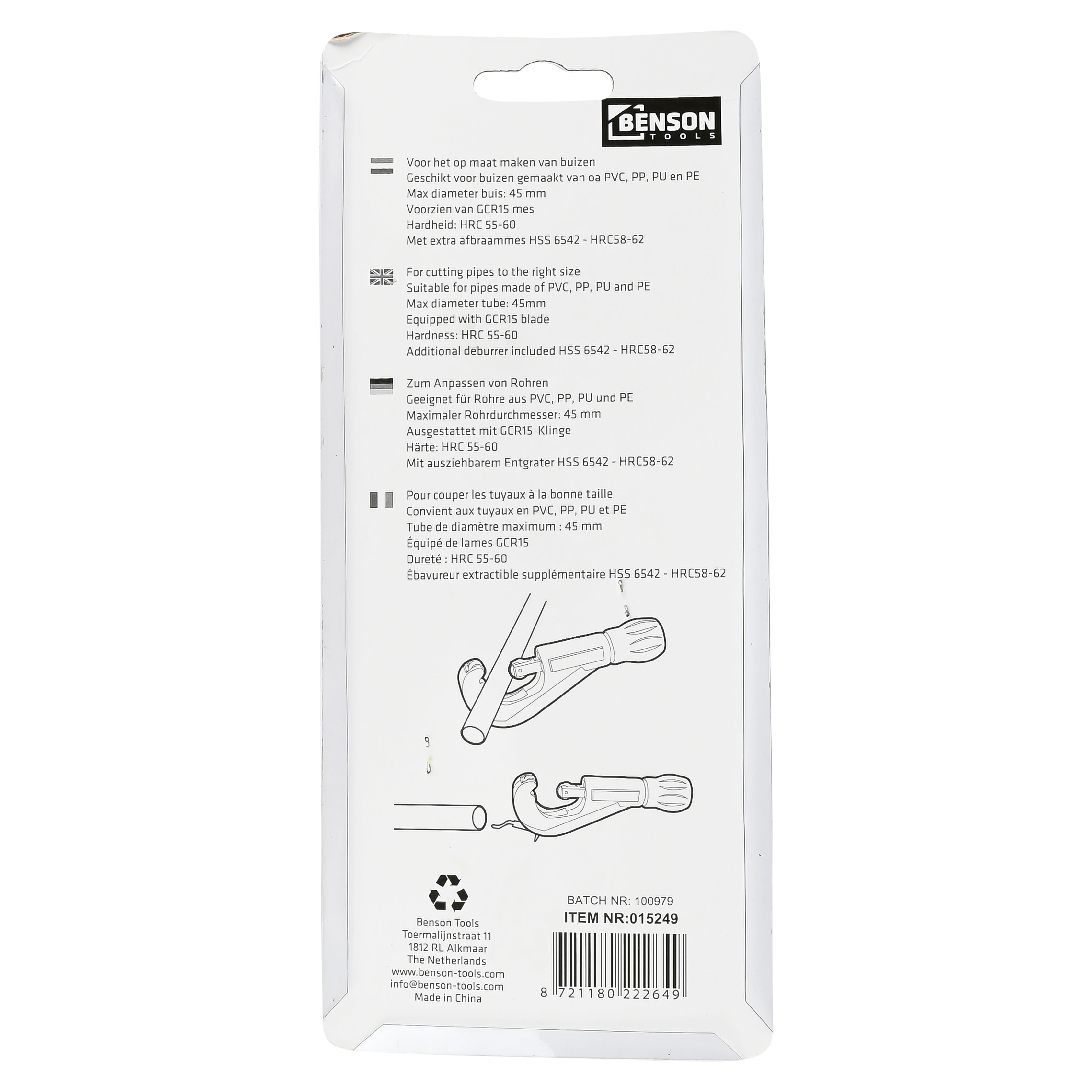 Rohrabschneider 6-45 mm