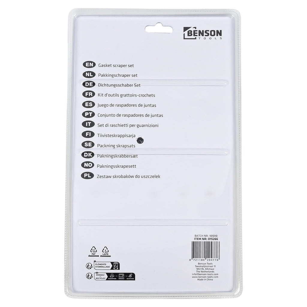 Pakkingschraper set 5 dlg