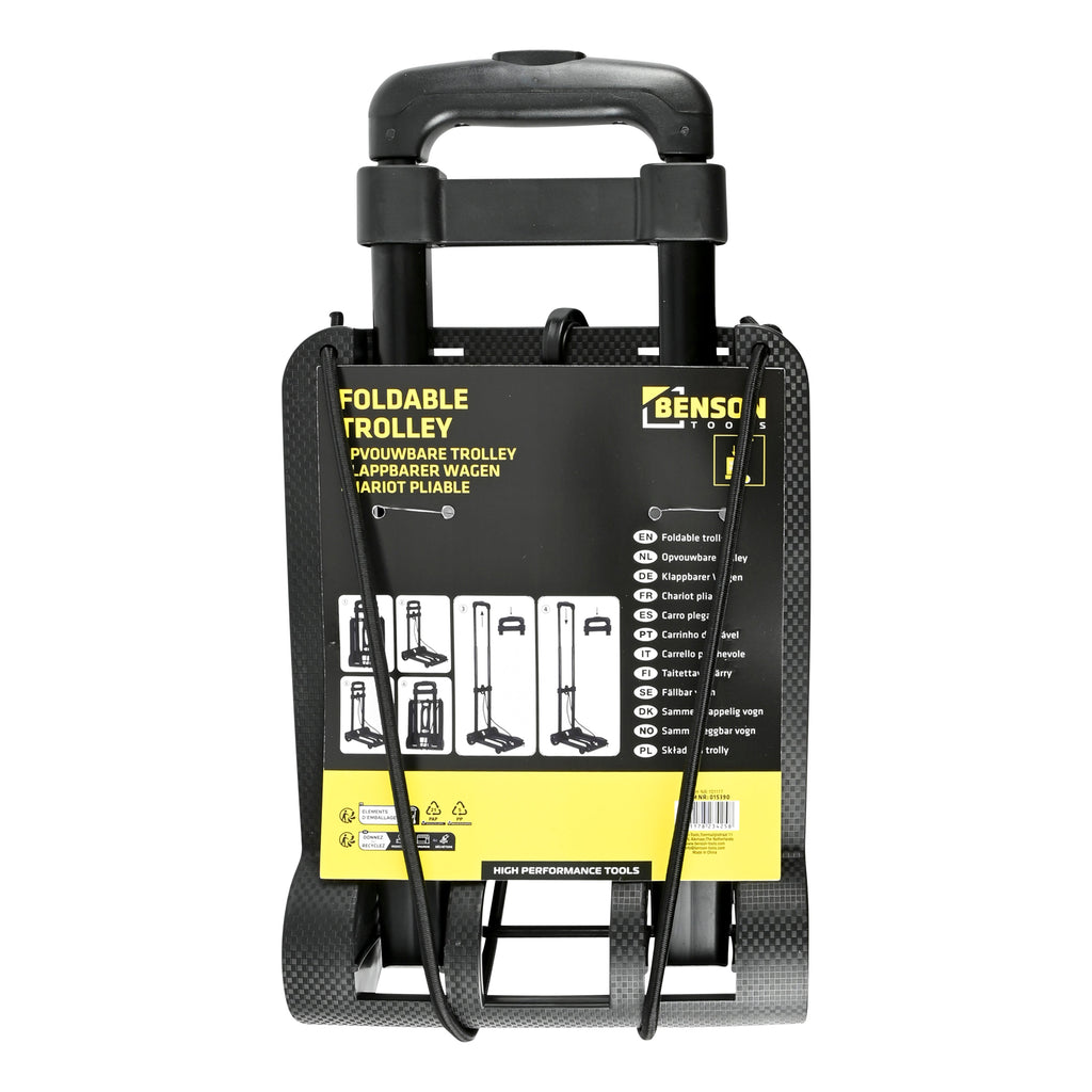 Trolley klappbar Kunststoff schwarz