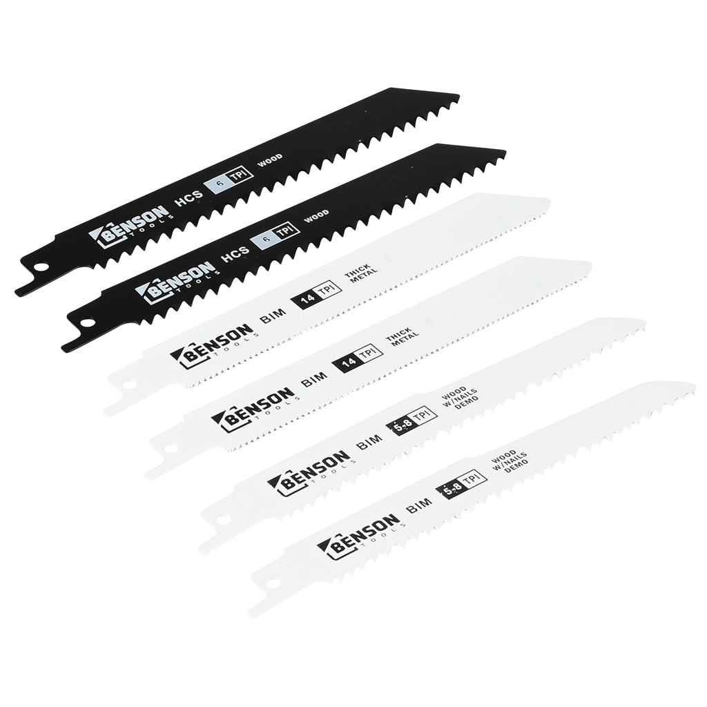 Reciprozaagbladen 6 dlg hout en metaal