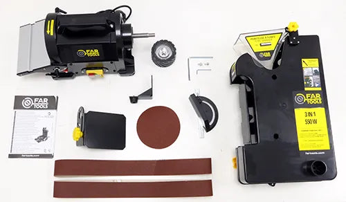 Bandkombinationsschleifmaschine mit Rohrschleiffunktion