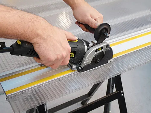 Kreissäge mit Schiene