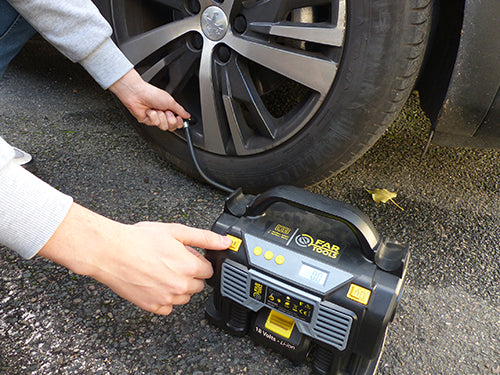 Aufpumppumpe - Akku-Kompressoren